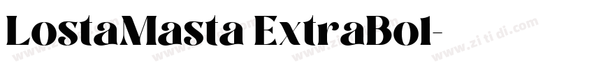 LostaMasta ExtraBol字体转换 LostaMasta ExtraBol字体转换